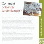 Comment présenter sa généalogie ?- 4ième de couverture