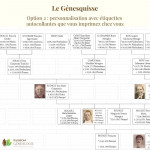 Génesquisse avec étiquettes