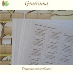 Étiquettes autocollantes Générama (fond blanc)