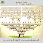 Le Générama arbre généalogique ascendant 10 - 15 générations