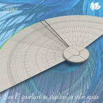 Généventail partiellement déplié