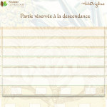 Présentation de la descendance