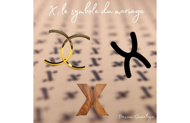 Pourquoi le X est-il le symbole généalogique du mariage ?